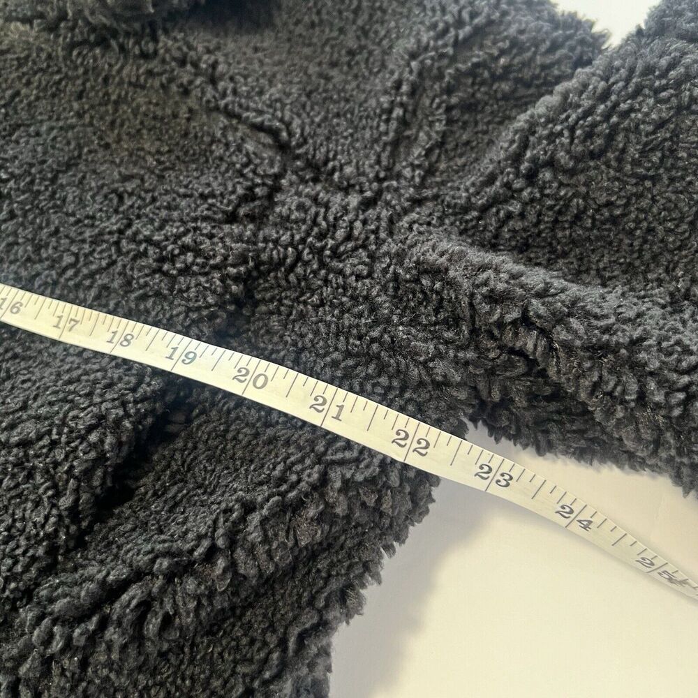 Lululemon Sz 4 Textured Fleece Button Jacket Black - image 7